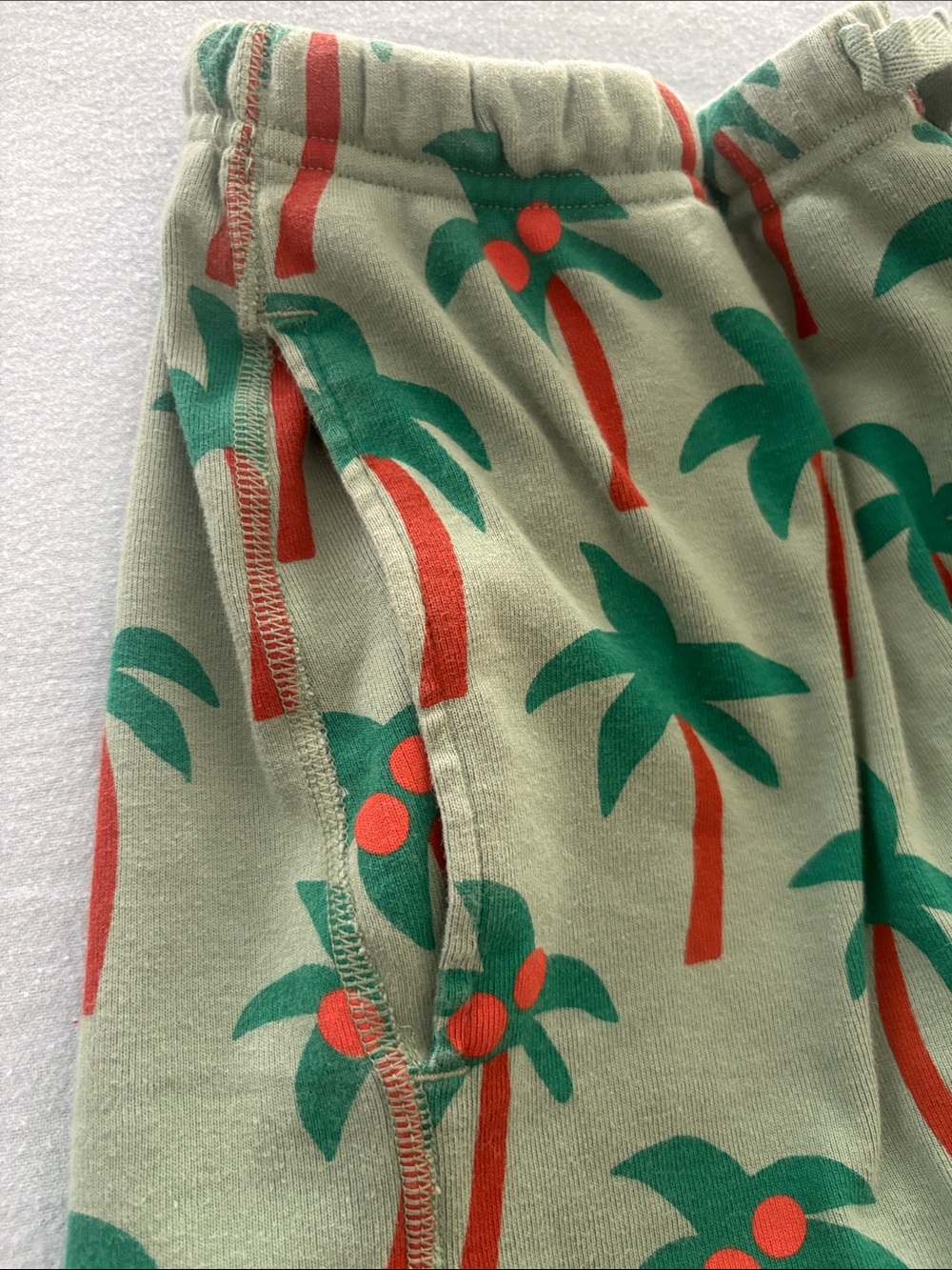 Hanna Andersson 100% Organic Cotton Palm Tree Print Shorts Sz S - Picture 5 of 14